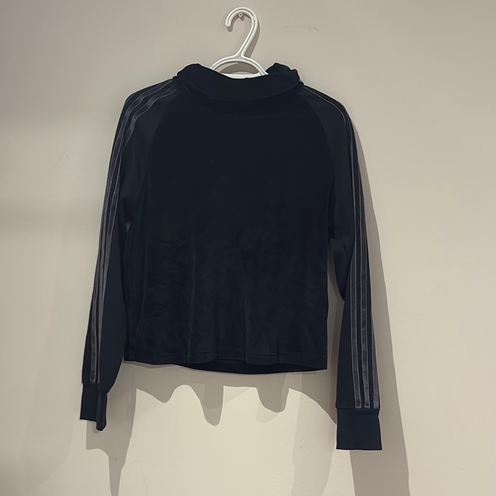 Adidas Velvet Black Cowl Neck Sweater